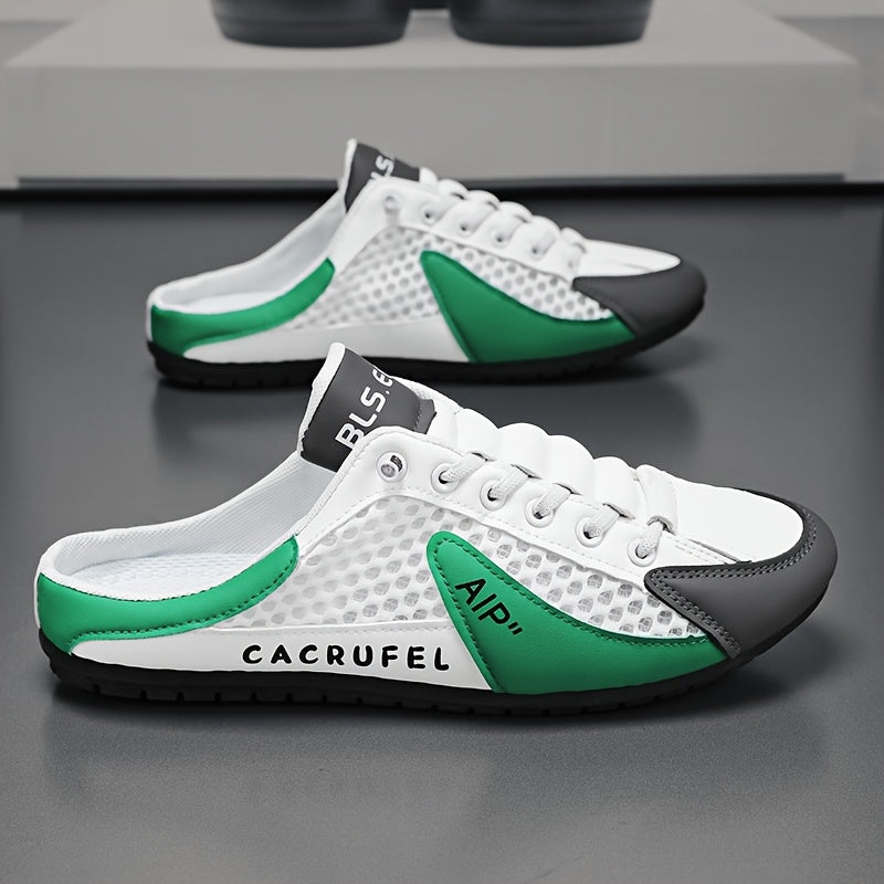 Tênis masculino casual Zhenyuezu Slip-On - Cabedal em PU respirável