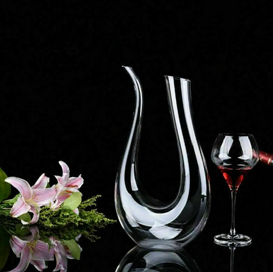 Decantador de vinho em forma de U de cristal de 1500 ml