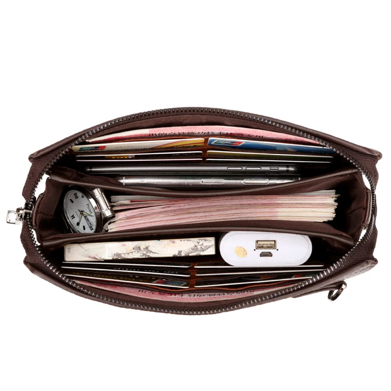 ENTREGAS TAMBÉM PARA O BRASIL, KANGAROO Bolsa de mão masculina de luxo, bolsa longa de couro com senha, bolsa para dinheiro, carteira de pulso para telefone, bolsa casual masculina