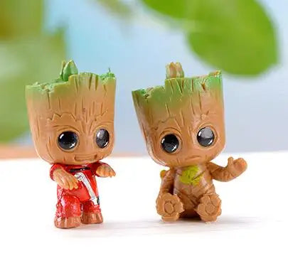 4 peças/conjunto Marvel Guardiões da Galáxia, Pequeno Groot 5cm