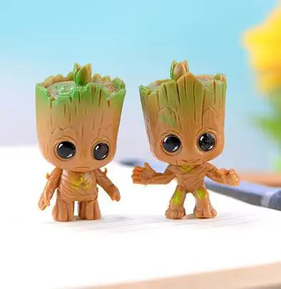 4 peças/conjunto Marvel Guardiões da Galáxia, Pequeno Groot 5cm