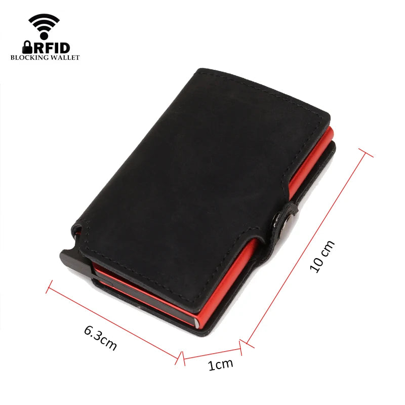 Carteira masculina de metal Smart Slim, cartões