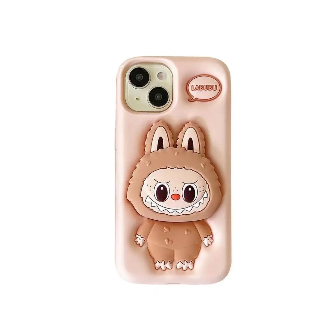 Capa de celular com estampa de boneca monstruosa fofa para iPhone 11 12 13 14 15 16 Pro Max