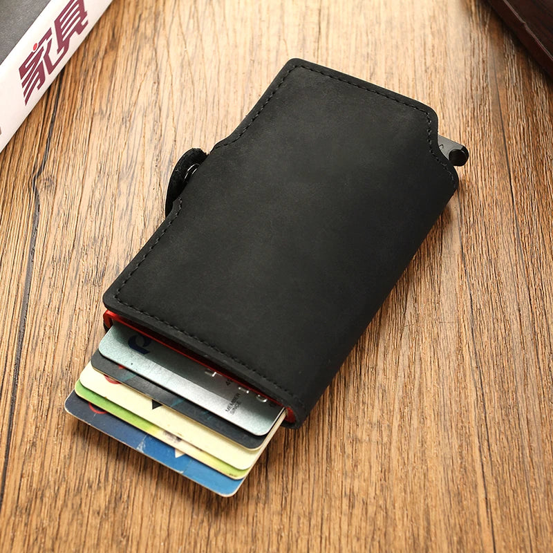 Carteira masculina de metal Smart Slim, cartões