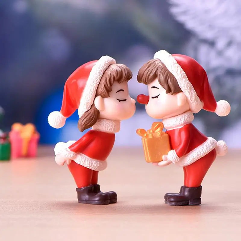 Enfeites de natal, casal, decoração