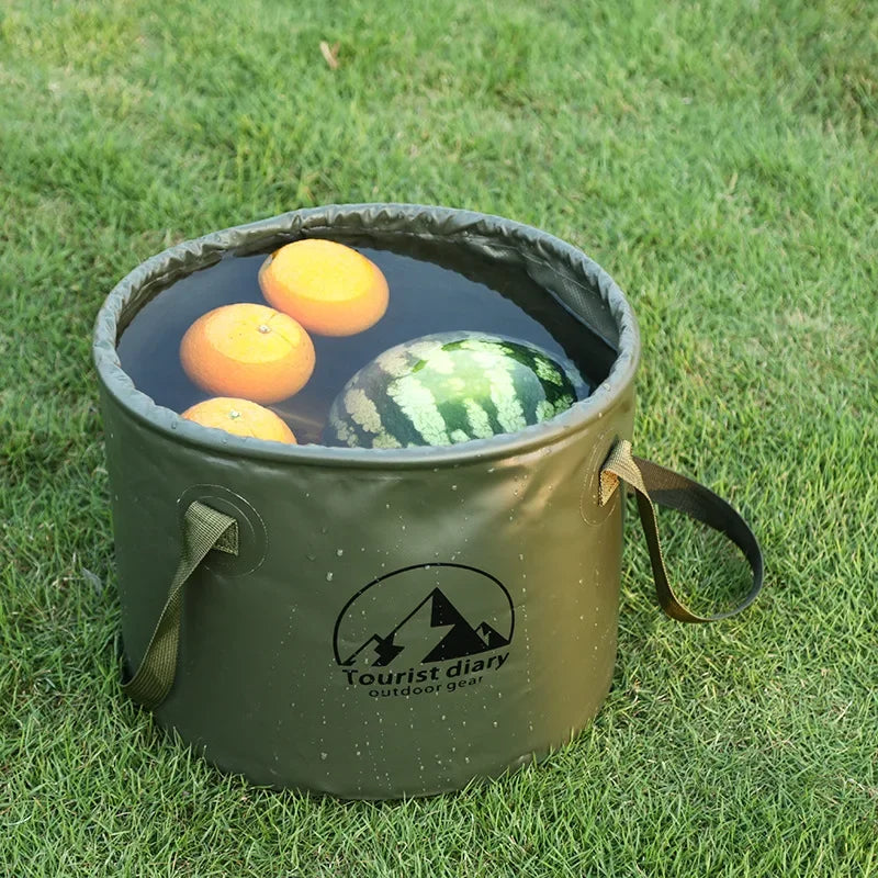 Balde portátil para viagem acampamento pesca balde de armazenamento