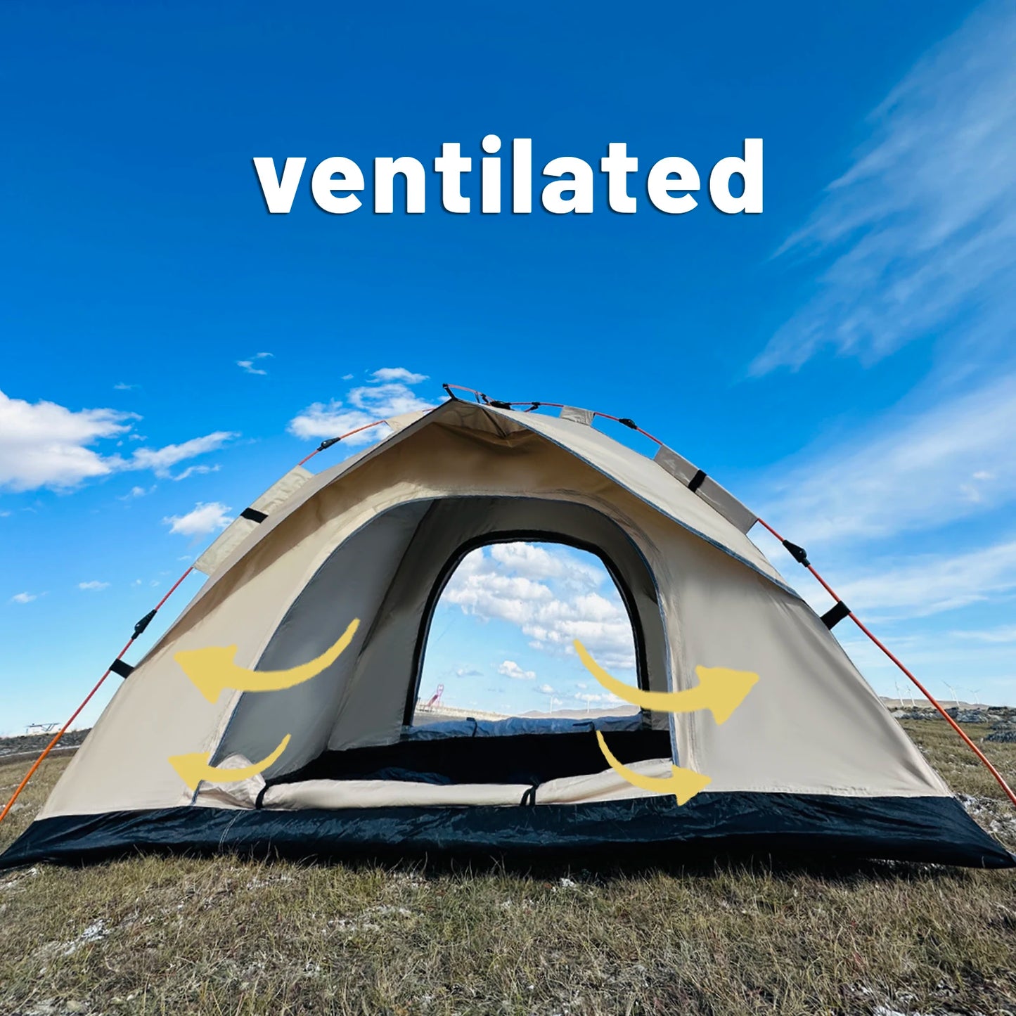 Tenda automática de abertura rápida para áreas externas, barraca automática à prova de chuva e sol, abrigo para pesca, praia e sol, barracas para 4 pessoas
