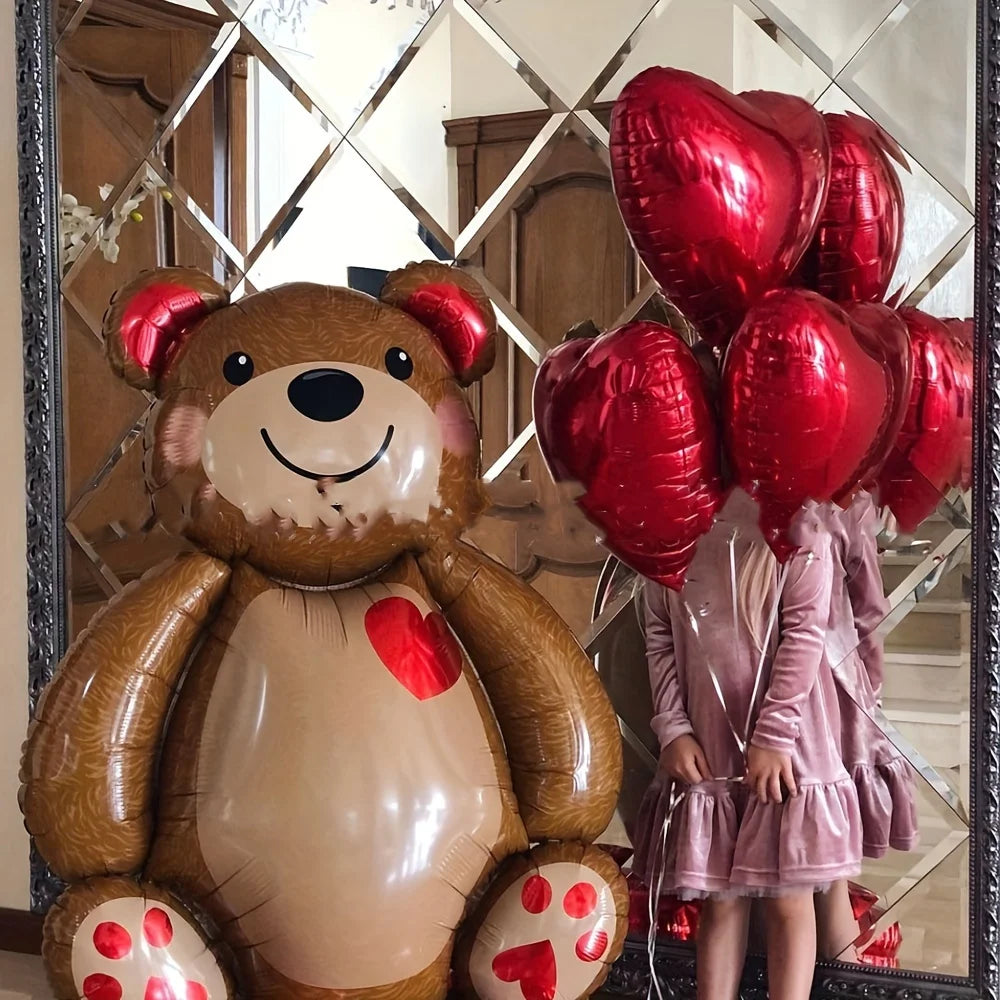 Balão de filme de alumínio Abraço Urso