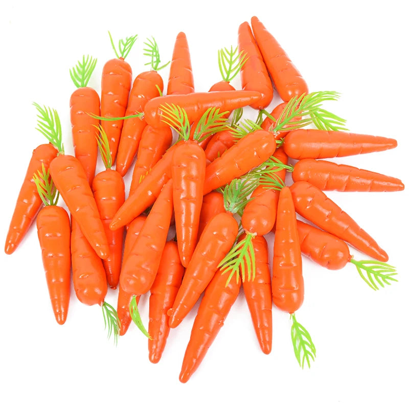 10/25/50Pcs Decoração de Páscoa, Cenoura Artificial, Mini cenouras de espuma