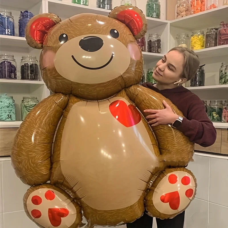 Balão de filme de alumínio Abraço Urso