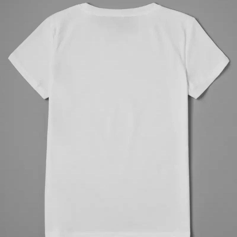 Camiseta estampada branca engraçada com gato