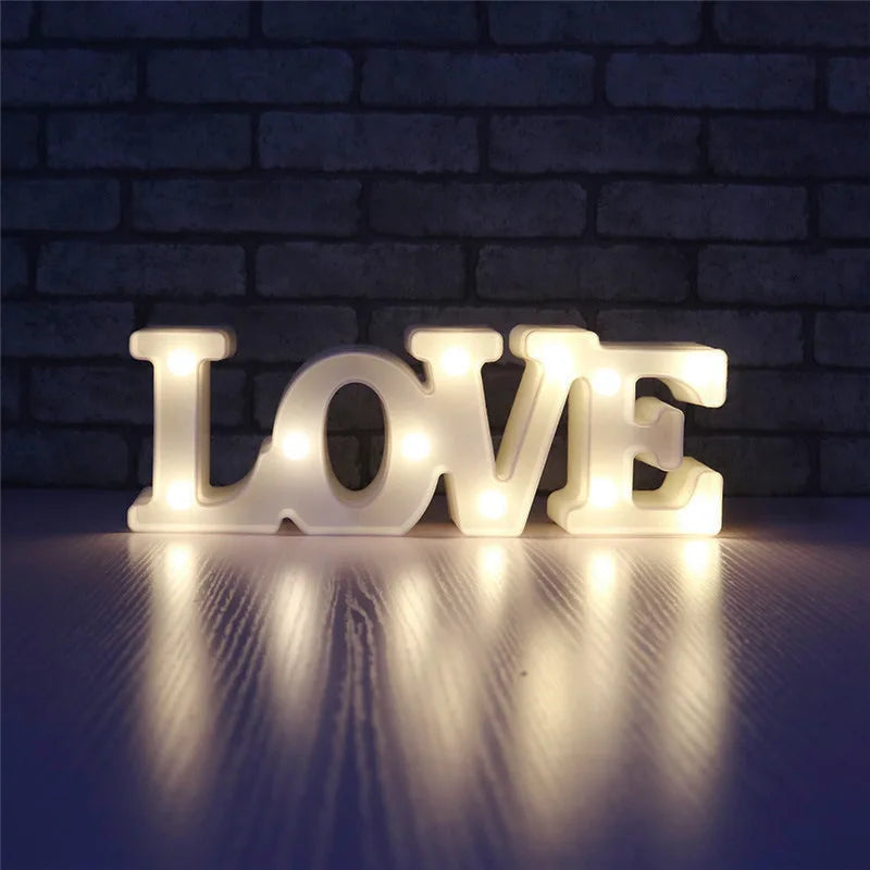 Lâmpada LED Love, Heart, Festa de Casamento, Romântico, Vermelho, Rosa, Luz Noturna, Enfeite Aniversário, Dia dos namorados