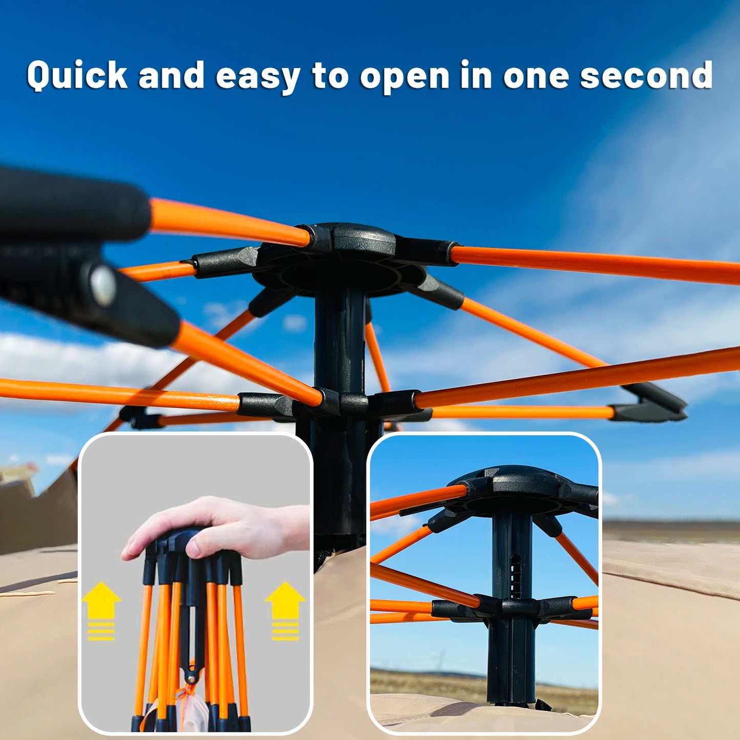 Tenda automática de abertura rápida para áreas externas, barraca automática à prova de chuva e sol, abrigo para pesca, praia e sol, barracas para 4 pessoas