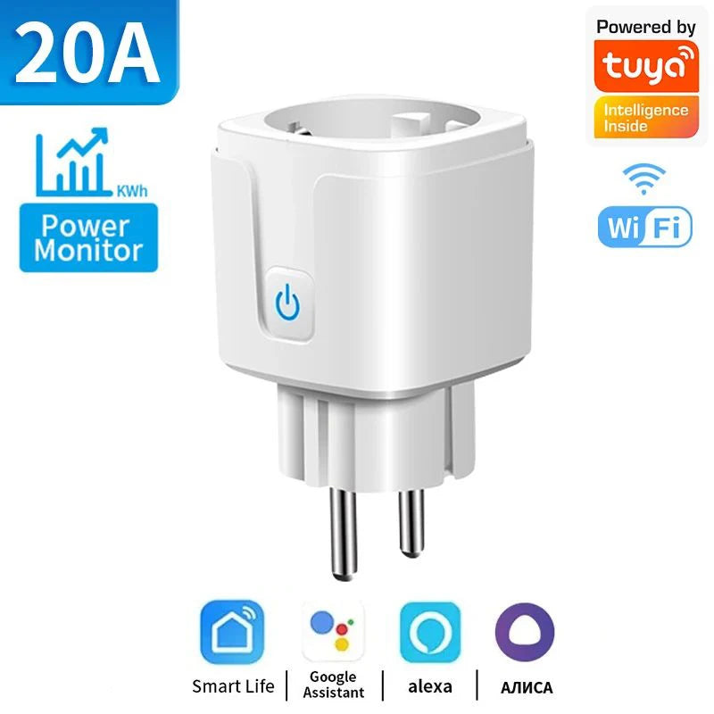 Tomada Inteligente com Monitoramento de Energia Função de Temporização Funciona com Alexa GoogleHome