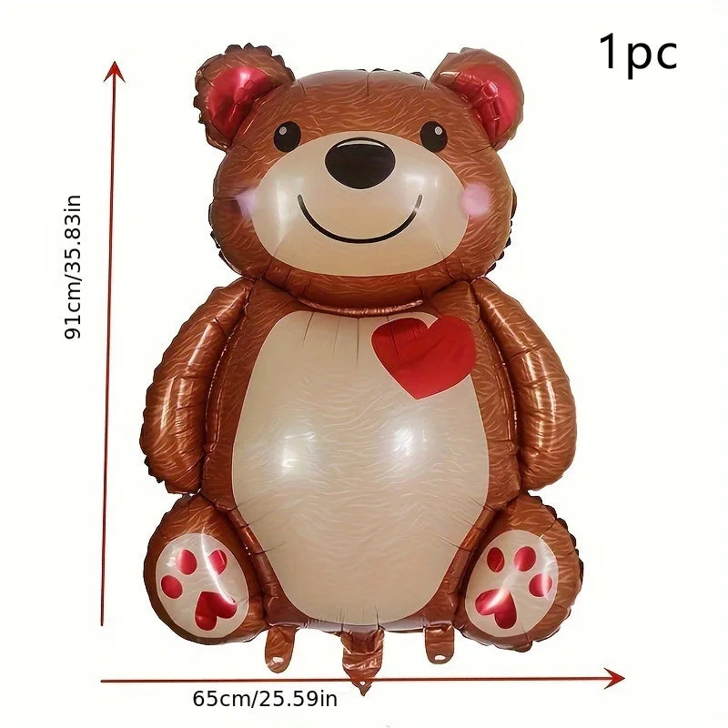 Balão de filme de alumínio Abraço Urso