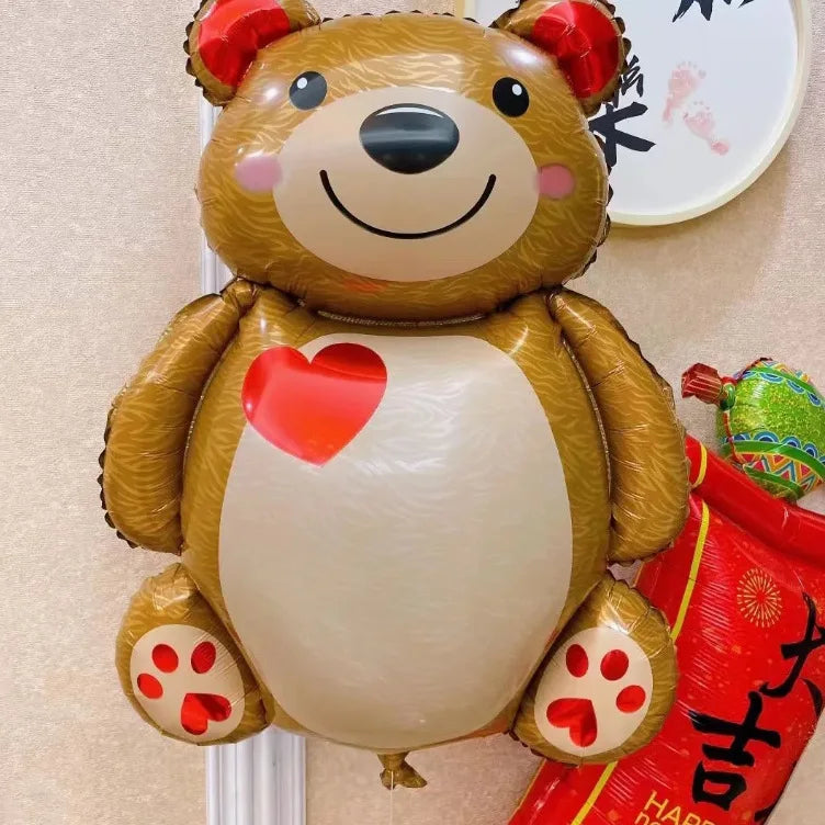 Balão de filme de alumínio Abraço Urso