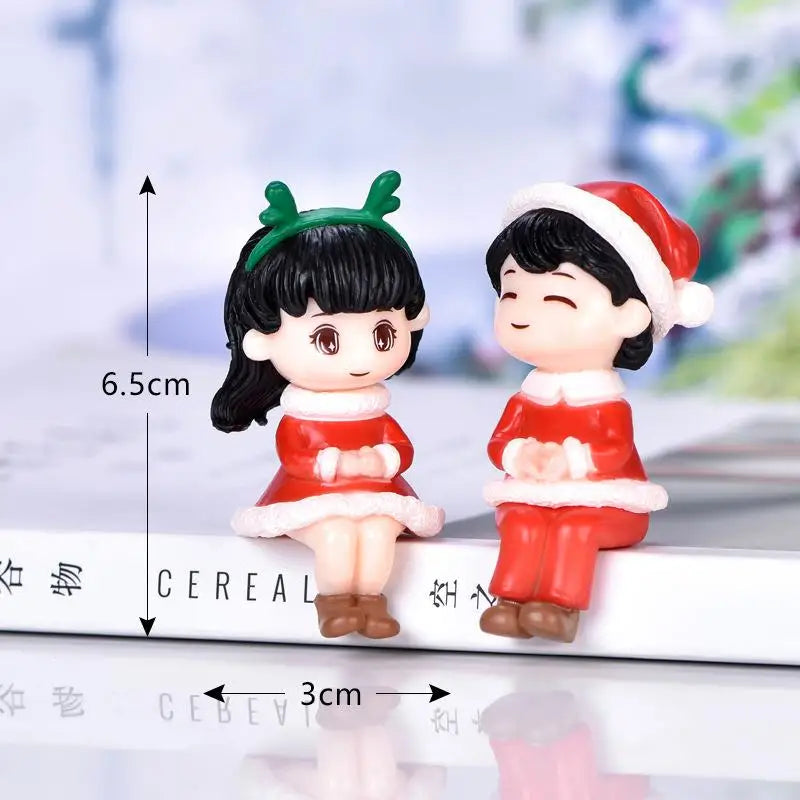 Enfeites de natal, casal, decoração