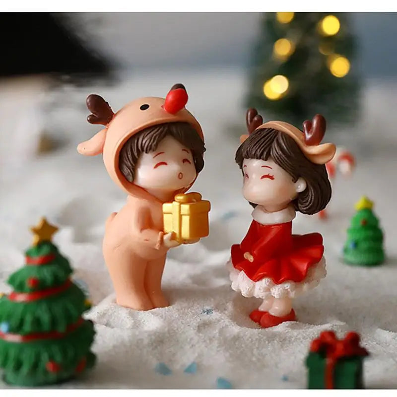 Enfeites de natal, casal, decoração