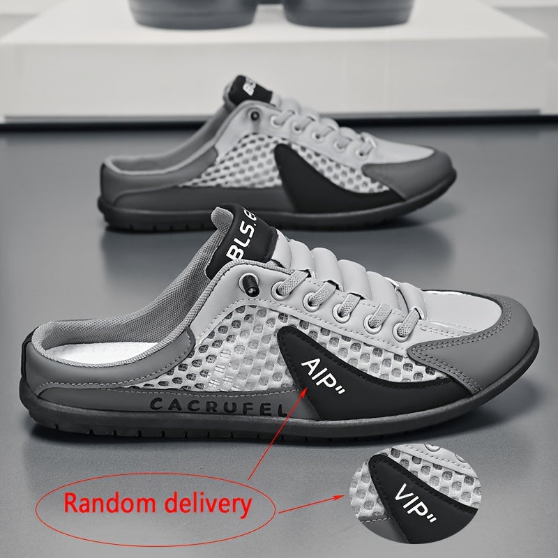 Tênis masculino casual Zhenyuezu Slip-On - Cabedal em PU respirável