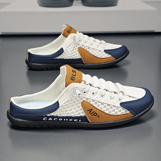 Tênis masculino casual Zhenyuezu Slip-On - Cabedal em PU respirável