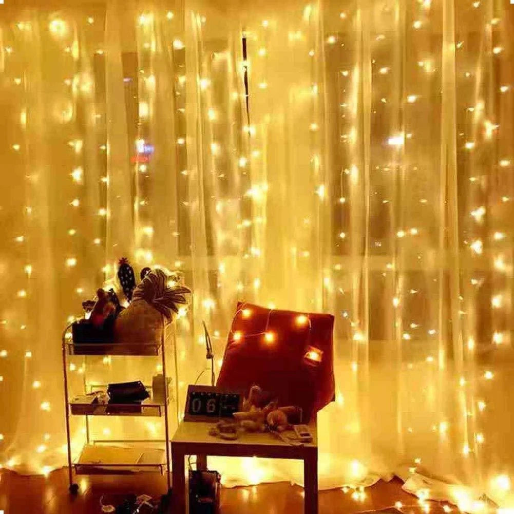 Luzes de Natal, Cortina, Guirlanda, Decorações de Feliz Natal para Casa