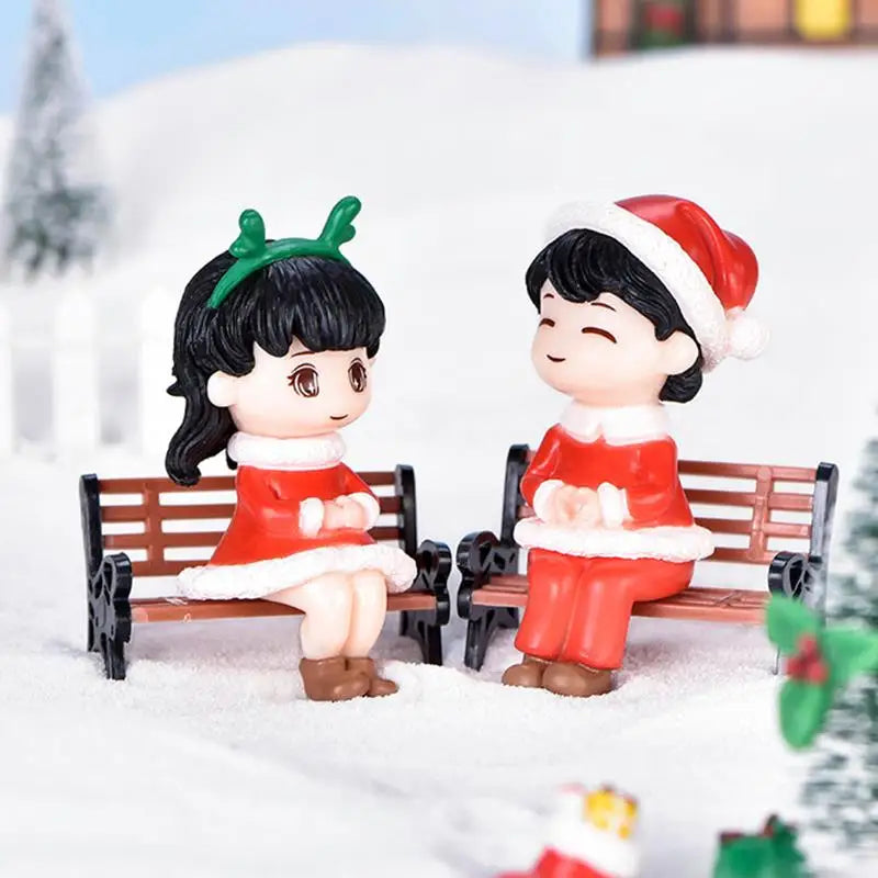 Enfeites de natal, casal, decoração