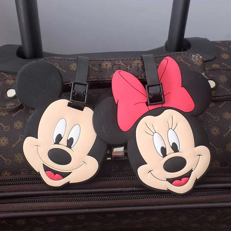 Disney Mikey Mouse acessórios de viagem etiqueta de bagagem