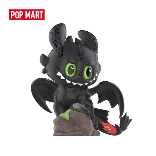 POP MART THE MONSTERS - Como Treinar o Seu Dragão 200% Figura de Ação POPMART Figura de Ação Banguela Luz Fúria