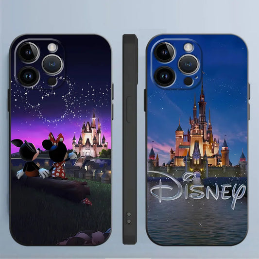 Capa para Apple iPhone 12 Mini 13 Pro 15 Pro Max XR 14 2020 13pro Disney Castle Silicone Cover Coque