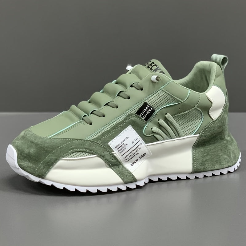 Sapatos plataforma confortáveis e modernos para caminhadas ao ar livre, corrida, acampamento, tênis masculinos com cadarço para todas as estações