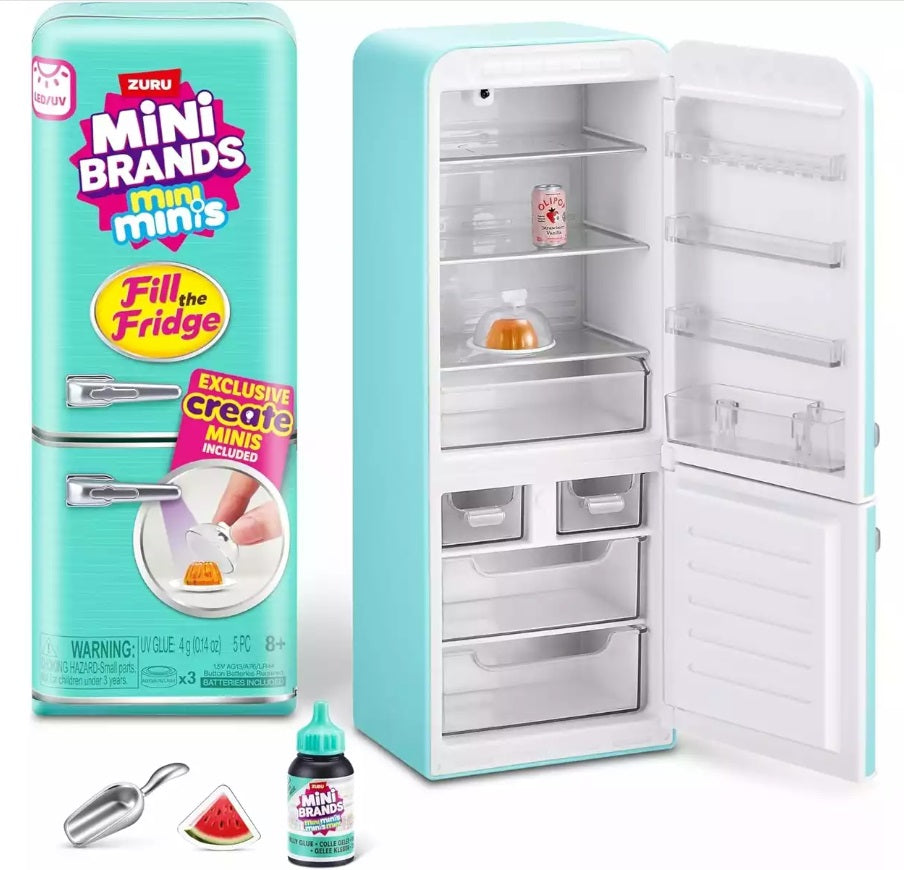 Mini Frigorífico Zuru Mini Brands - Edição Viral "Fill the Fridge" + Packs Surpresa