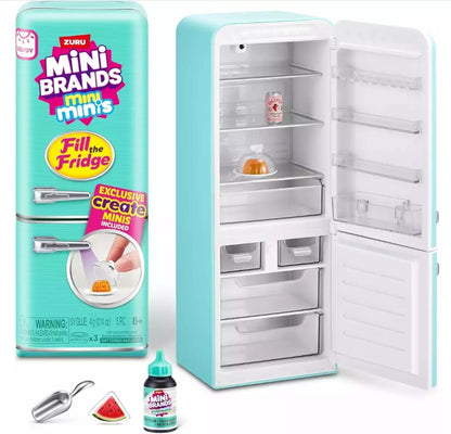 Mini Frigorífico Zuru Mini Brands - Edição Viral "Fill the Fridge" + Packs Surpresa
