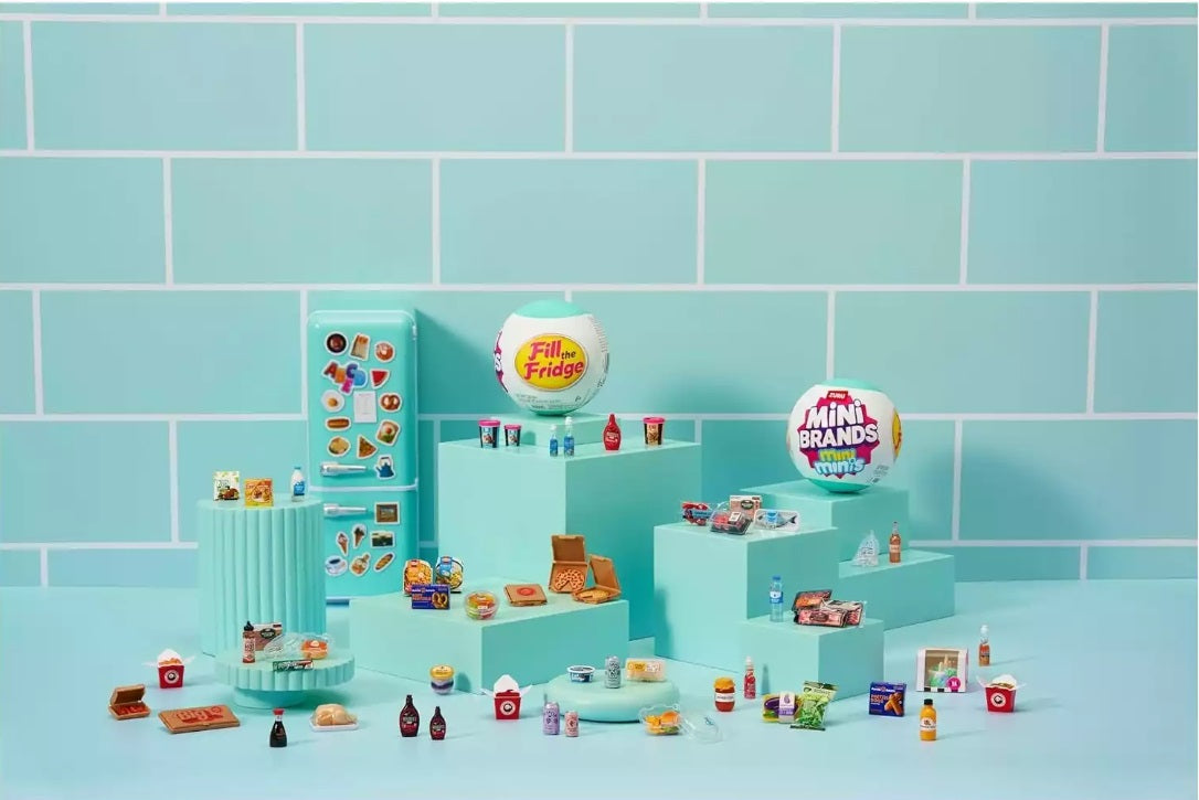 Mini Frigorífico Zuru Mini Brands - Edição Viral "Fill the Fridge" + Packs Surpresa